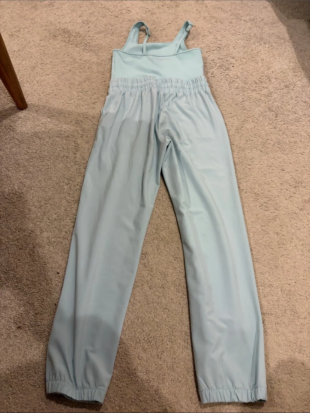 abercrombie kids Light Mint Jumpsuit with Elastic Waist and Pockets